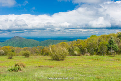 Old Rag View Overlook in Shenandoah National Park in Virginia