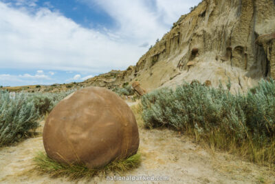 Cannonball Concretions in Theodore Roosevelt National Park in North Dakota