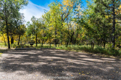 Juniper Campground in Theodore Roosevelt National Park in North Dakota