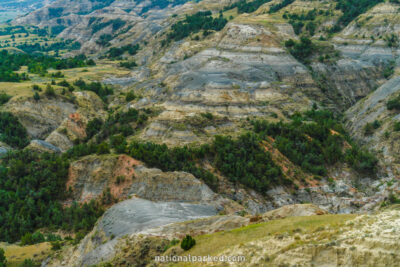 Oxbow Bend Overlook in Theodore Roosevelt National Park in North Dakota