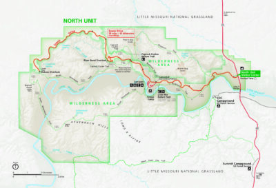 Theodore Roosevelt North Unit Map