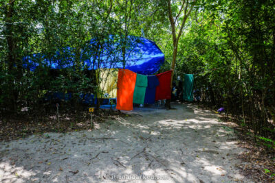 Cinnamon Bay Campground in Virgin Islands National Park on the island of St. John