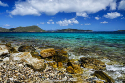 Leinster Bay in Virgin Islands National Park on the island of St. John