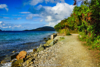 Leinster Bay Trail in Virgin Islands National Park on the island of St. John