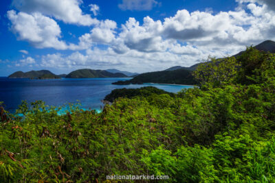 Peace Hill Trail in Virgin Islands National Park on the island of St. John