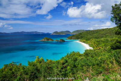 Trunk Bay Overlook in Virgin Islands National Park on the island of St. John