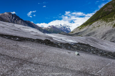 Root Glacier Trail in Wrangell-St. Elias National Park in Alaska