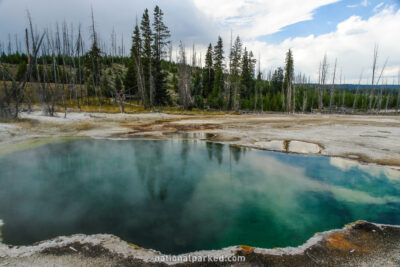Abyss Pool in Yellowstone National Park in Wyoming