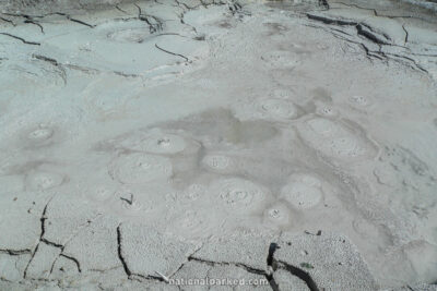 Artists Paintpots in Yellowstone National Park in Wyoming