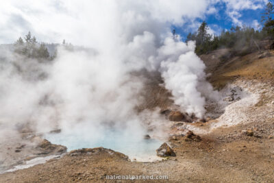 Beryl Spring in Yellowstone National Park in Wyoming