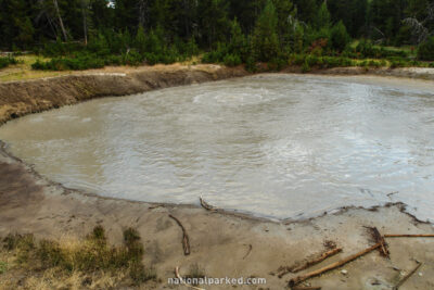 Black Dragon's Cauldron in Yellowstone National Park in Wyoming