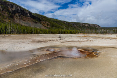 Black Sand Basin in Yellowstone National Park in Wyoming