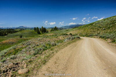 Blacktail Plateau Drive in Yellowstone National Park in Wyoming