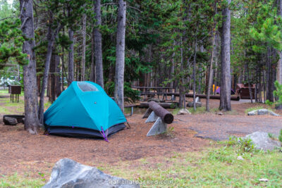 Canyon Campground in Yellowstone National Park in Wyoming
