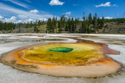 Chromatic Pool in Yellowstone National Park in Wyoming