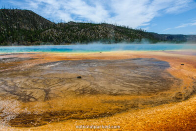 Grand Prismatic Spring in Yellowstone National Park in Wyoming