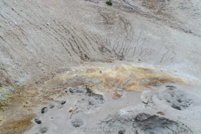 Grizzly Fumarole in Yellowstone National Park in Wyoming