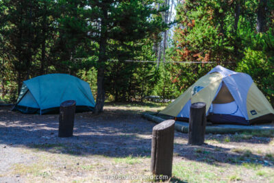 Indian Creek Campground in Yellowstone National Park in Wyoming