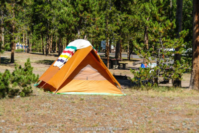 Madison Campground in Yellowstone National Park in Wyoming