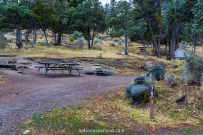 Mammoth Campground in Yellowstone National Park in Wyoming