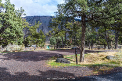 Mammoth Campground in Yellowstone National Park in Wyoming