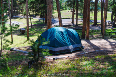 Norris Campground in Yellowstone National Park in Wyoming