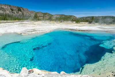 Sapphire Pool in Yellowstone National Park in Wyoming