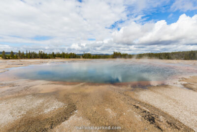 Turquoise Pool in Yellowstone National Park in Wyoming