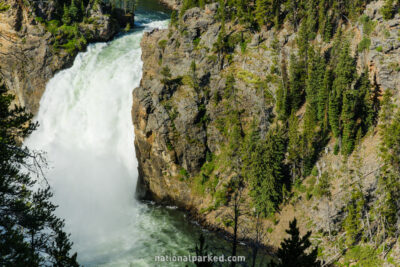 Upper Falls in Yellowstone National Park in Wyoming