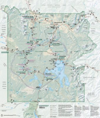 Yellowstone park map