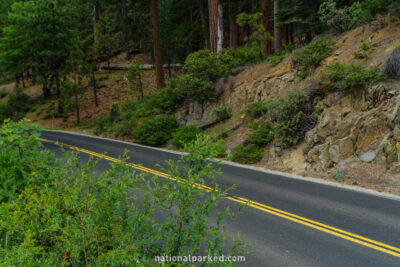 Big Oak Flat Road in Yosemite National Park in California