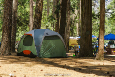 Lower Pines Campground in Yosemite National Park in California