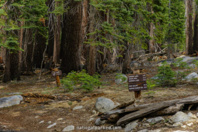 Lukens Lake Trailhead in Yosemite National Park in California