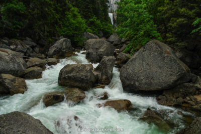 Mist Trail in Yosemite National Park in California