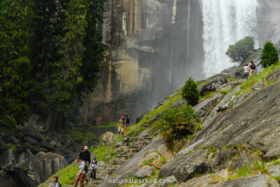 Mist Trail in Yosemite National Park in California