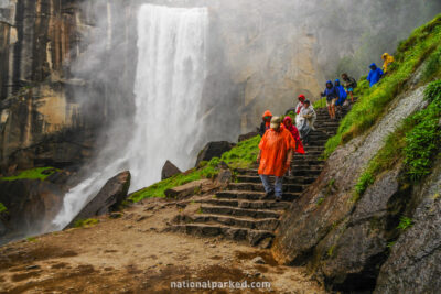 Mist Trail in Yosemite National Park in California