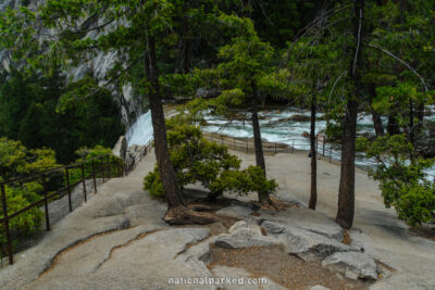 Mist Trail in Yosemite National Park in California