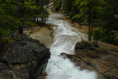 Mist Trail in Yosemite National Park in California