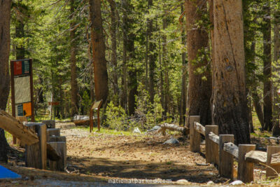 Mono Pass Trailhead in Yosemite National Park in California