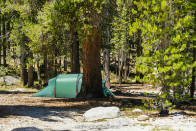 Tuolumne Meadows Campground in Yosemite National Park in California