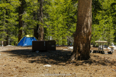 Tuolumne Meadows Campground in Yosemite National Park in California