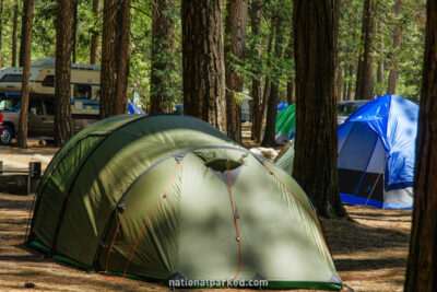 Upper Pines Campground in Yosemite National Park in California