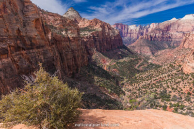 Canyon Overlook Trail in Zion National Park in Utah