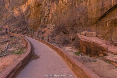 Riverside Walk in Zion National Park in Utah