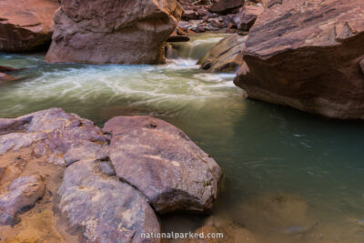 Riverside Walk in Zion National Park in Utah