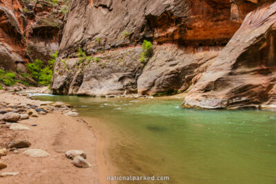 The Narrows in Zion National Park in Utah