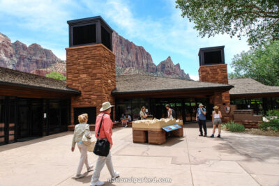 Zion Canyon Visitor Center in Zion National Park in Utah