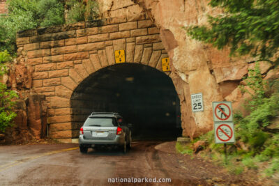 Zion-Mt Carmel Tunnel in Zion National Park in Utah