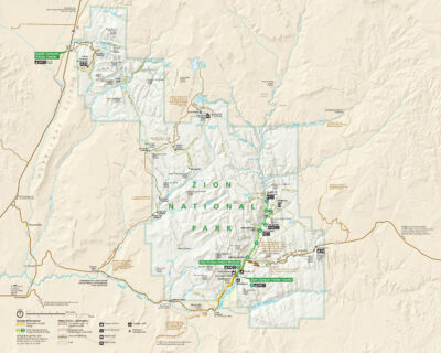 Zion National Park map